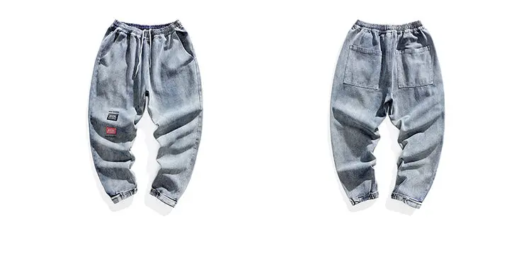 Мешковатые джинсы в стиле хип-хоп, штаны-шаровары для мужчин s Pantalon Homme Jean Herren Harajuku Denim, мужская синяя одежда Modis, уличная одежда