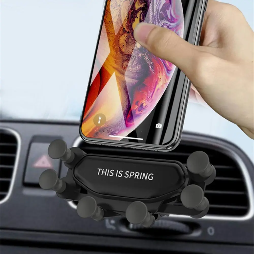 Gravity Car Non-Slip Grip Holder For Cellphone in Car Air Vent Clip Mount No Magnetic Mobile Phone Holder GPS Stand for Samsung Gravity Car Non-Slip Grip Holder For Cellphone in Car Air Vent Clip Mount No Magnetic Mobile Phone Holder GPS Stand for Samsung