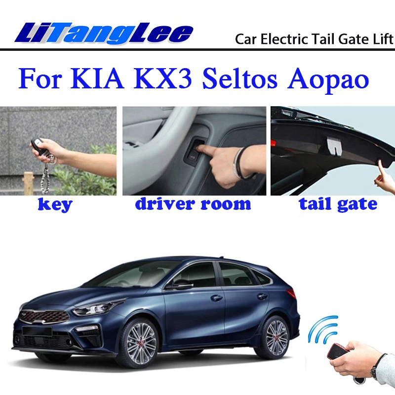 Litanglee Auto Elektrische Tail Gate Lift Achterklep Assist System Voor Kia KX3 Seltos Aopao 2015 ~ 2020 Afstandsbediening Kofferbak deksel Litanglee Auto Elektrische Tail Gate Lift Achterklep Assist System Voor Kia KX3 Seltos Aopao 2015 ~ 2020 Afstandsbediening Kofferbak deksel