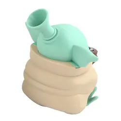 GSFVIP – tuyau de Cigarette Unique avec bol en verre, porte tabac en Silicone, peut ajouter de l'eau, accessoires pour fumer, cadeaux sympas 