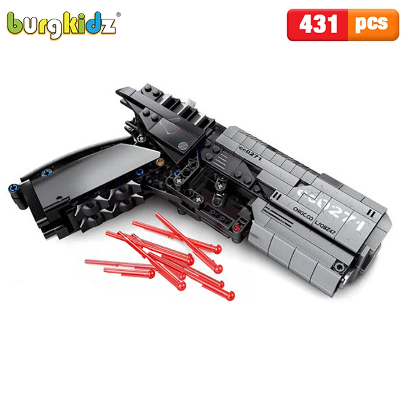

SEMBO 431pcs Technic Signal Gun Building Blocks The Military Police Pistol Gun Wandering Earth Assembly Bricks set Toys for Boys