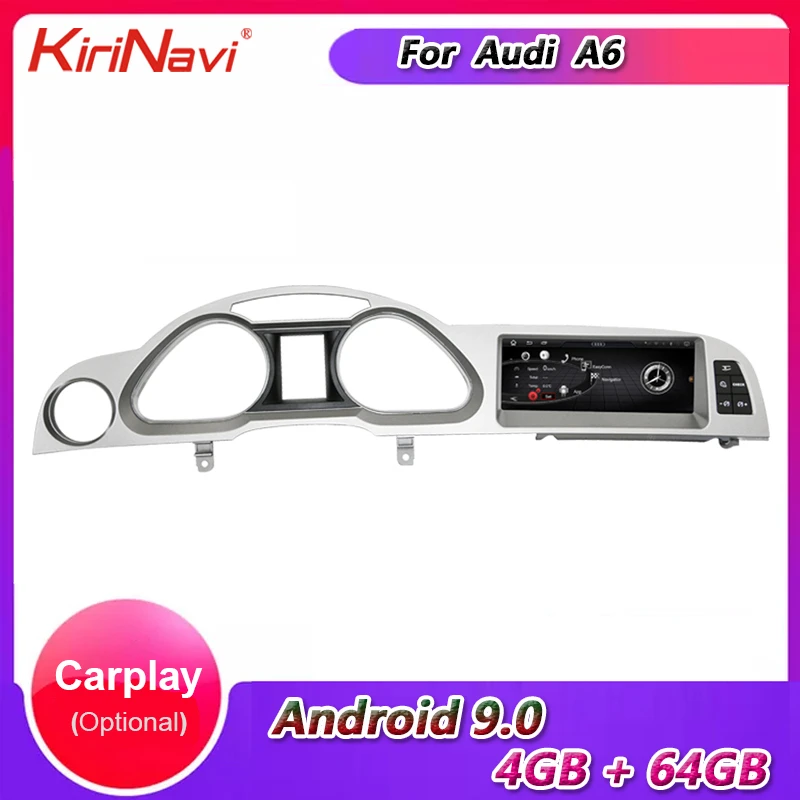 KiriNavi 8 &quotAndroid 9 0 автомобильное радио Gps для Audi A6 A6L Android GPS навигация автомобильный