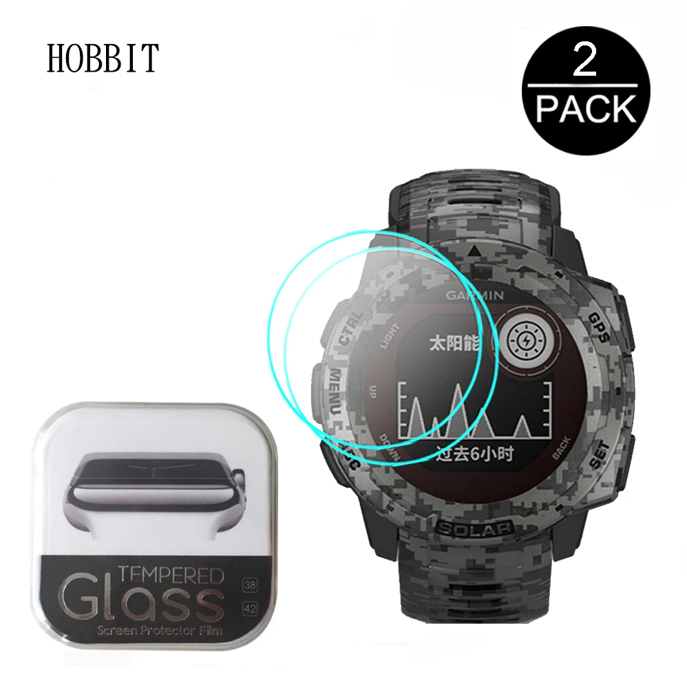 2PCS 2.5D Water-proof Anti-Scratch Clear Glass For Garmin Instinct Inst Tempered Screen Protector Smart Watch Accessories | Электроника