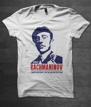 

Sergei Rachmaninov T Shirt Classical Music Mozart Beethoven