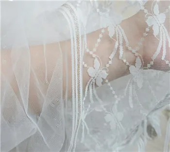 New jacquard mesh light soft colored silk dot symmetrical lace skirt fabric | Дом и сад