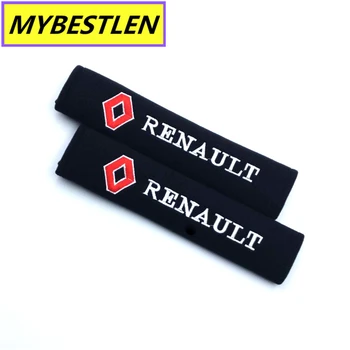 

GR-SB1 2PCS Seat belt cover car styling pure cotton case for Renault duster megane 2 logan renault accessories car styling