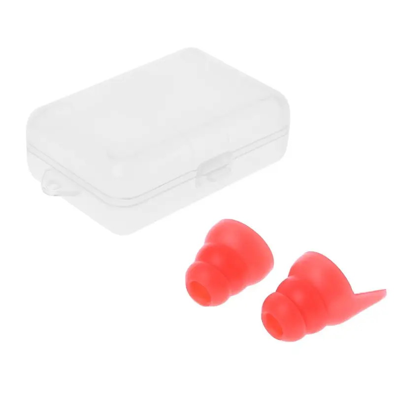 1 пара силиконовых ушных затычек с шумоподавлением для ушей Защита слуха 5 цветов