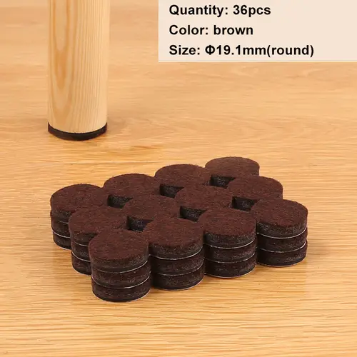 Felt Chair Leg Pads Floor Protectors Table Furniture Leg Feet Cover Caps Round 5mm Thick Anti Scratch Furniture Felt Pads - Image 15