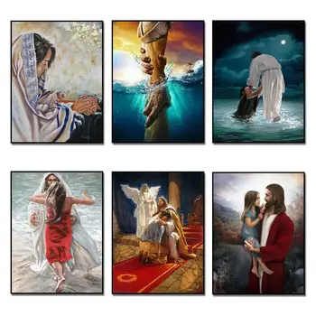 

5D DIY Diamond Painting Our Lord Jesus Full Diamond Embroidery Patterns Rhinestones Cross Stitch Needlework Home Decoration Gift