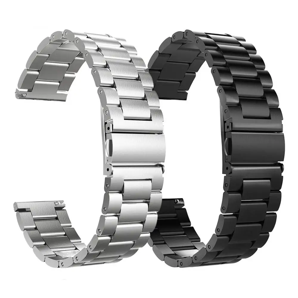 18 мм 20 22 ремешок из нержавеющей стали для Lenovo watch X Plus/HUAWEI Watch GT 2 2e /Magic 46 42 сменный