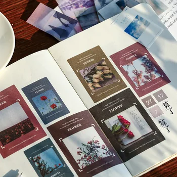 

40pcs/pack Creative Journal Decorative Sticker Label Diary Stationary Japanese Decoration Photograph Album Sticker Flakes Scrapb