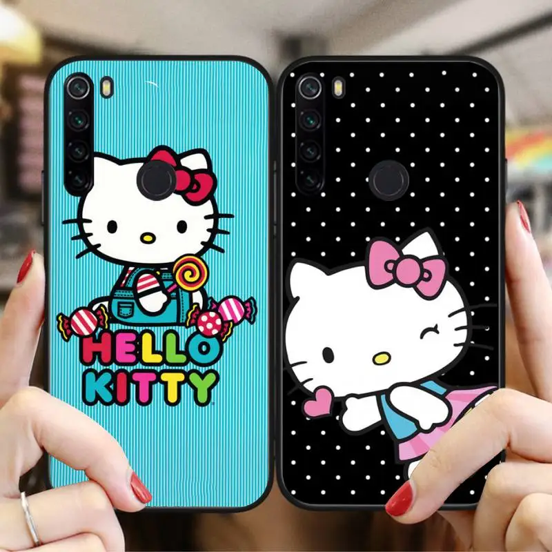 YJYDNHBD hello kitty чехол для телефона Xiaomi Redmi Note8T 7 9 Pro 5A Redmi4X 6A 6 8 5Plus | Мобильные телефоны и