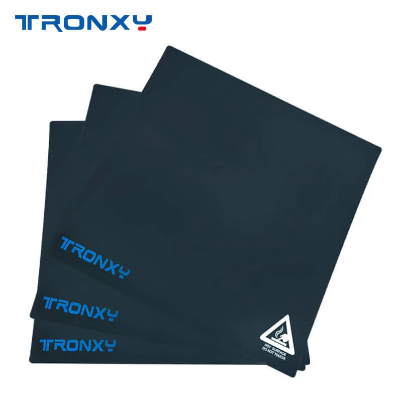 Tronxy 3d print er часть 1 шт. алюминиевая пластина+ 3 шт. черная Тепловая бумага 3d принт маскирующая лента термоклеевая наклейка impresora 3d аксессуары