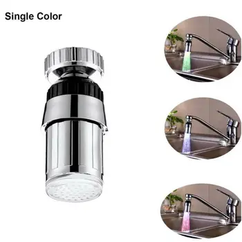 

Kitchen LED Faucet Mixer Tap Nozzle Water Temperature Control Sensor 360°Swivel