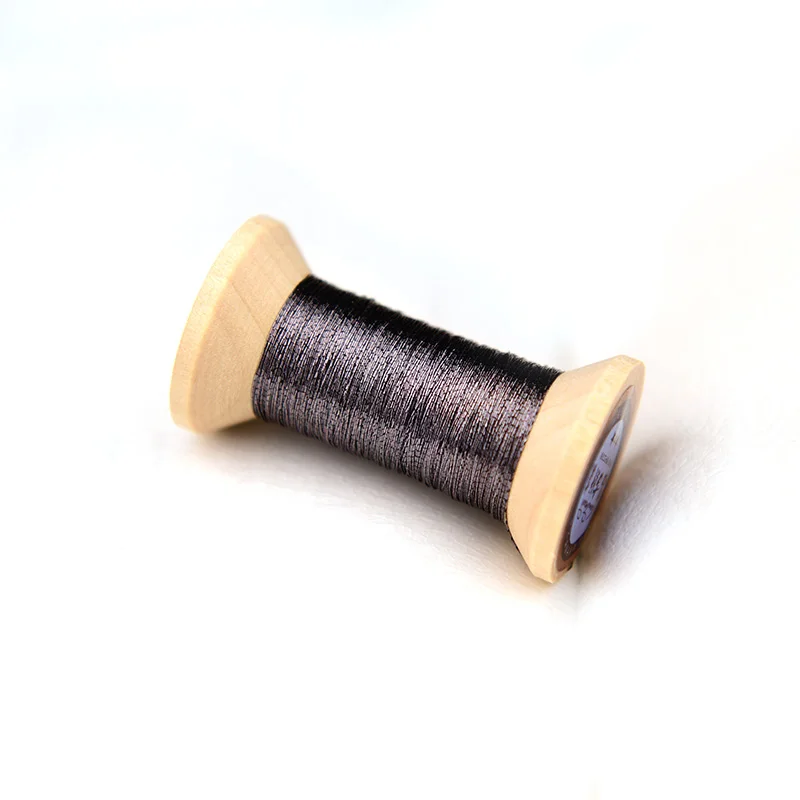 black and white series of Gold thread/French embroidery thread/embroidery spool/colorful gold embroidery thread /50 meters/roll - Цвет: 5