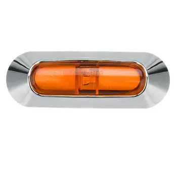 

10x Side Marker Lights Amber 4 LED Clearance For Car Truck Trailer Pickup 12-24V 3.5 x 1.1 x 0.78 in DC 10V-30V