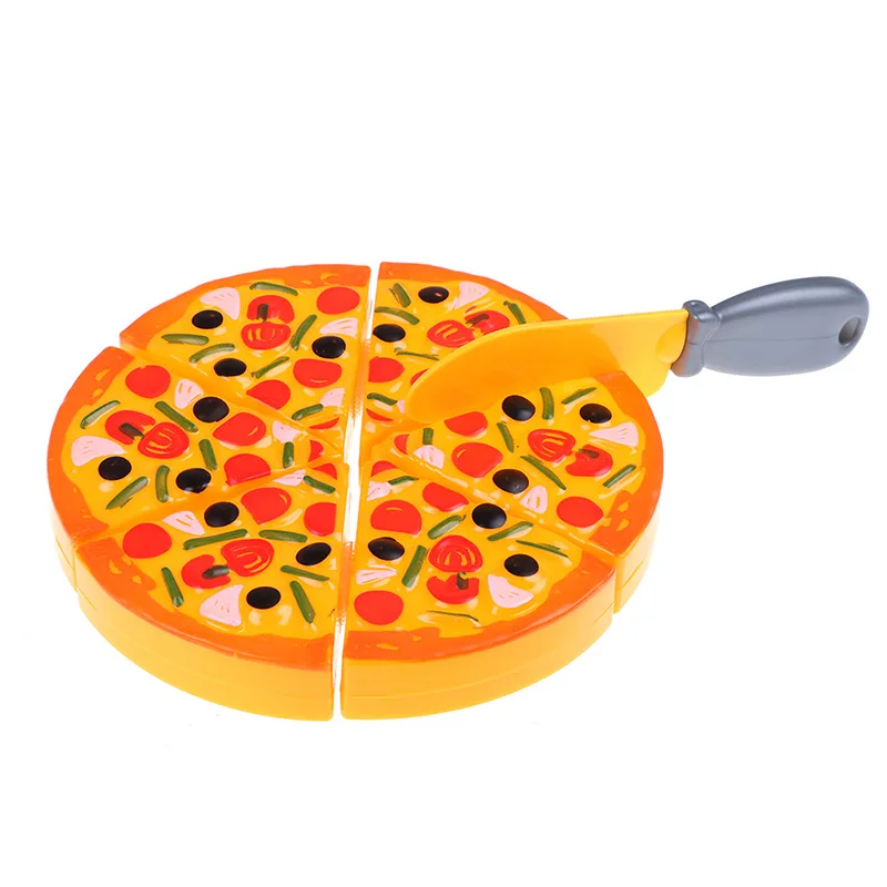 Baby Cutting Pizza Plastic Toy Kitchen Pretend Play House Cook Cut Food Games Simulation Pizza Food Kids Gifts For Boy And Girl