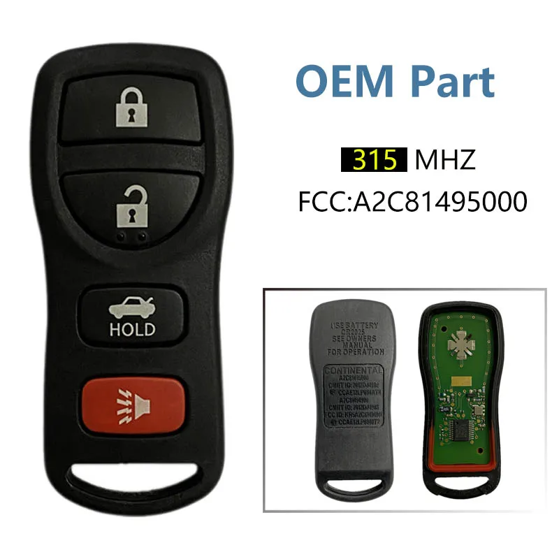 CN027071 Original 4 Button Remote Key For N-ssan With 315mhz A2C81495000  CMIT ID 2012DJ4902 12LP084AT4 - AliExpress