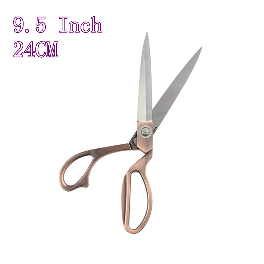 9.5 STAINLESS STEEL TAILORING SCISSORS COPPER HANDLE DRESS MAKING FABRIC  SHEARS