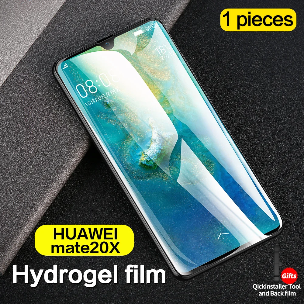 mate 20X SmartDevil mate 20 Защитная пленка для экрана mate 30 20X10 Pro Гидрогелевая плёнка полностью покрывающая для huawei P20 HONOR 10 пленка высокого разрешения - Цвет: mate 20X
