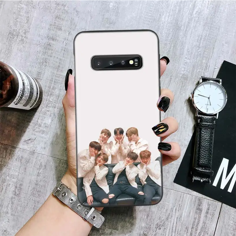 J Hope kPop Черный чехол для телефона samsung Galaxy S10+ Plus Lite Note 10 9 8 S9 S8 J4 J6+ Plus S7 S6 Edge Capa