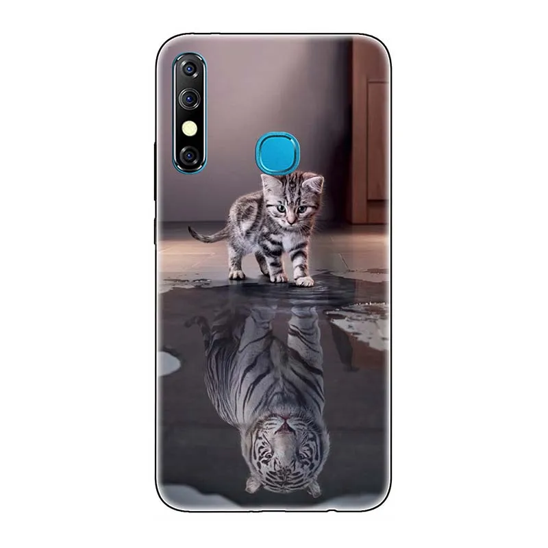 A210 TPU+ PC чехол для телефона s для Infinix Hot 8 Hot8 X650/Hot 8 Lite KC8 чехол с милым рисунком розы волка чехол для задней панели Funda Para - Color: A210