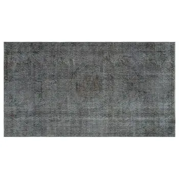 

Handmade Gray Vintage Overdyed Turkish Area Rug 128x231 Cm-4'2''X7'7''