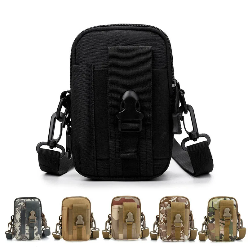 

Outdoor Tactical Waist Pack Multi-functional Sports Running Casual Men's Mini Wear Leather Belt Men's Pannier Bag Large Capacity