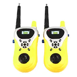 Желтая Высококачественная пластиковая Интерком электронная рация для детей Mni игрушка портативная двухсторонняя радио интерактивные