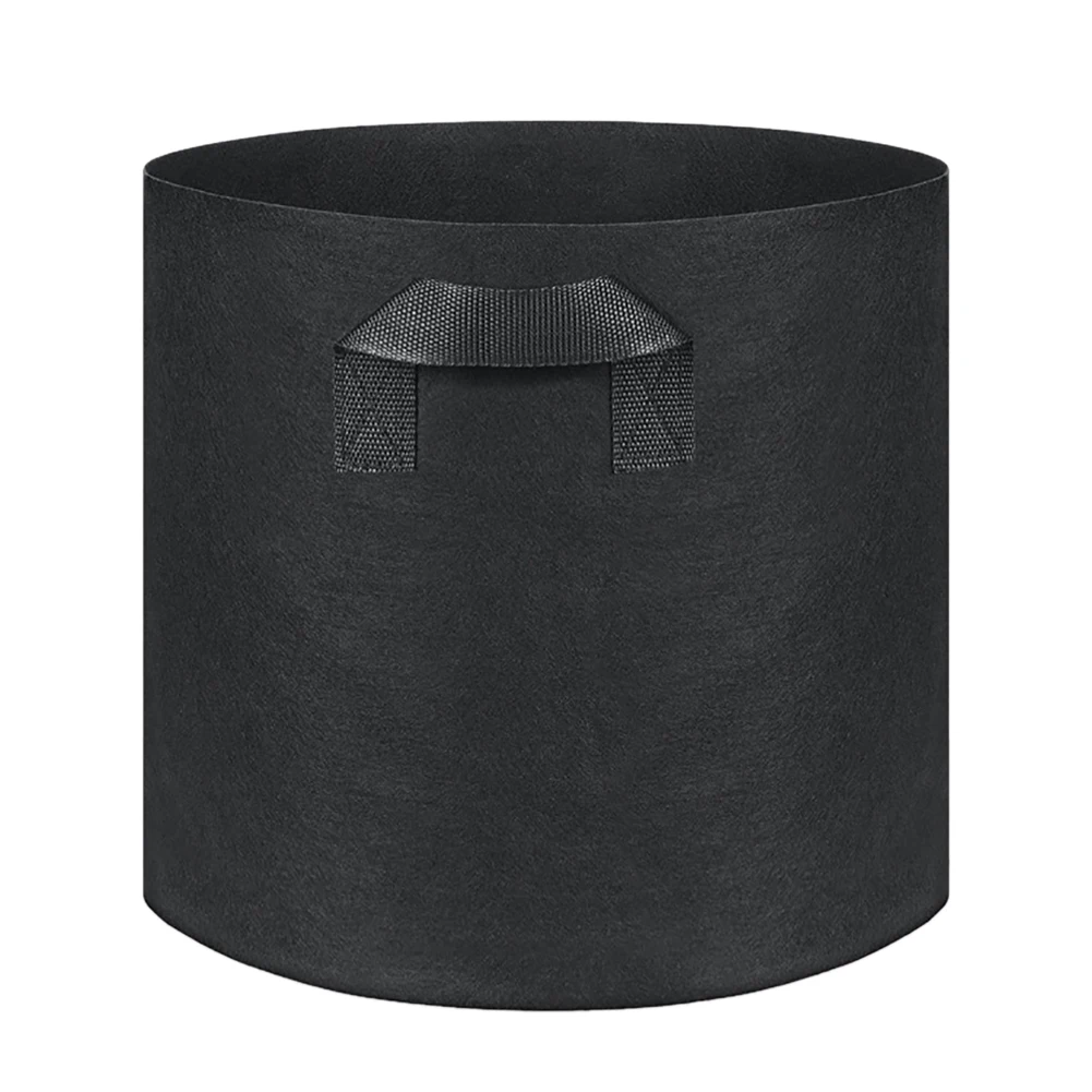 

5-Pack 5 Gallon Black Grow Bags Fabric Pots With Handles (5-Gallon(5-Pack)) Environmental Aeration Protection Felt Planting Bag