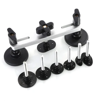 

Metal + Plastic Paintless Car Dent Repair Kit Dent Lifter T Bar Glue Gun Line Board Slide Hammer Puller Dings Removal Kit