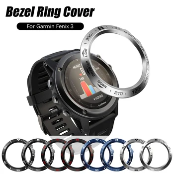 

Hot Durable Metal Frame For Garmin Fenix 3 Smart Watch Dial Bezel Ring Styling Case Adhesive Cover Anti Scratch Protection Ring