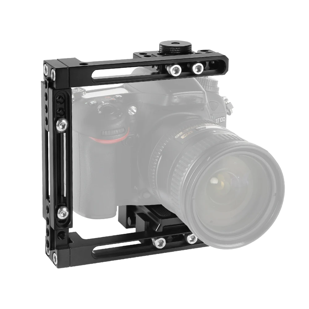 

Kayulin Self-configuration Half Camera Cage With QR Manfrotto Plate For Nikon D3200 / D3300 / D5200 / D5500 / D7000 / D7100 etc