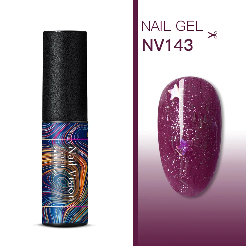 Nail Vision 5 мл Гель-лак для ногтей набор 176 цветов для маникюра гибридный Цвет ногтей Полупостоянный УФ-гель для ногтей гель лак - Цвет: EES06738