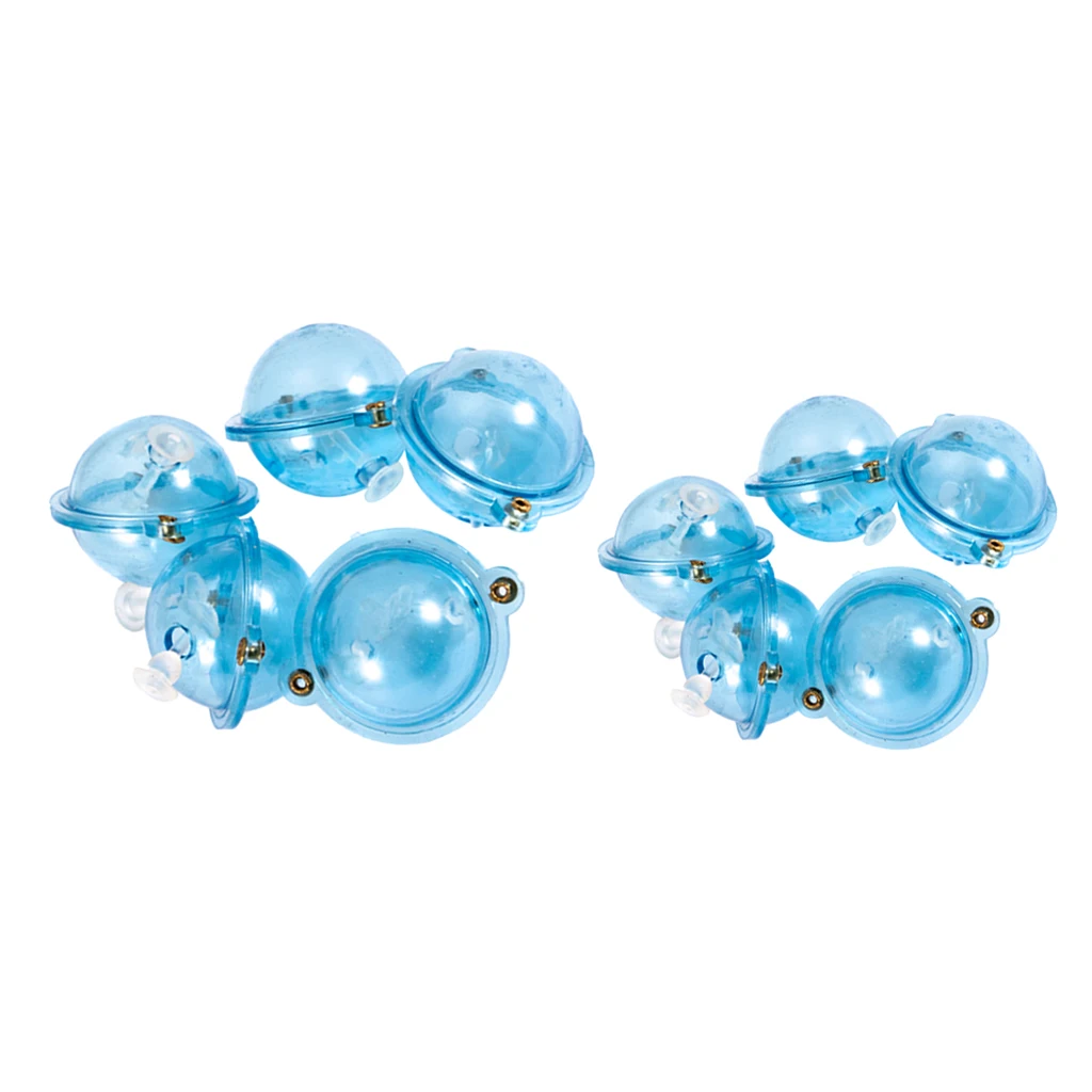 10Pcs ABS Water Balls Bubble Floats Indicator Air-lock Sea Fishing Tackle