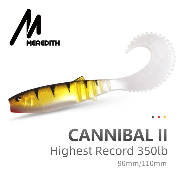 MEREDITH Cannibal Curved – Sirppipyrstöinen kalajigi 90mm ja 110mm