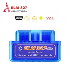 Самая низкая цена мини ужин ELM327 Bluetooth V2.1 OBD2 сканер Код считыватель автомобильный диагностический инструмент для Android OBDII протокол