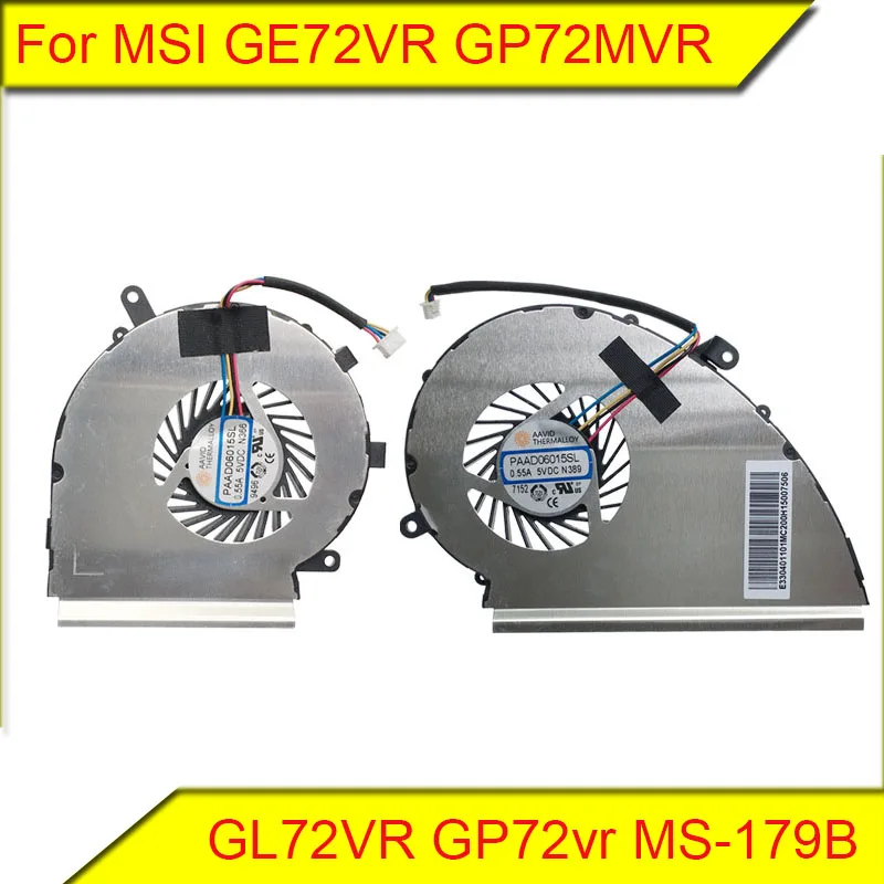 

For MSI GE72VR GP72MVR GL72VR GP72vr MS-179B graphics card CPU fan