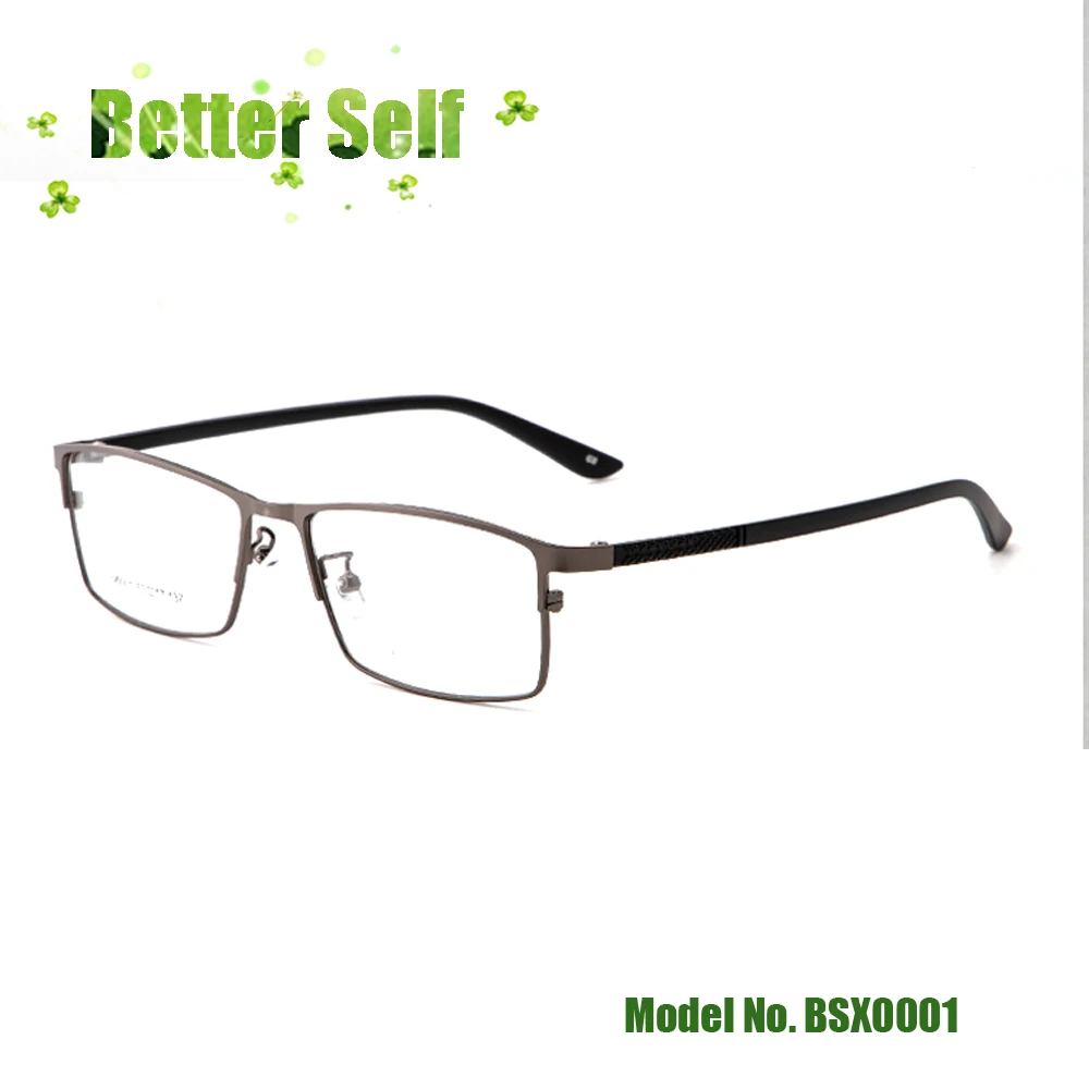 

Business Eyeglasses BSX0001 New Full Rim Frame Rectangle Men's Eyewear Better Self Metal Spectacle 2020 Classic Timeless Glasses