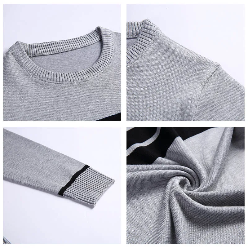 50% OFF COODRONY Brand Sweater Men Casual Striped O-Neck Pull Homme Autumn Winter Cotton Pullover Men Jersey Hombre Knitwear Shirt C1006