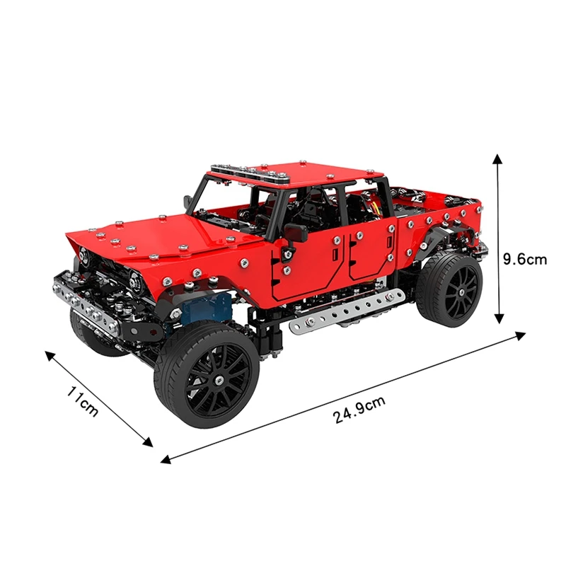 1:16 RC автомобиль из нержавеющей стали 4CH пульт дистанционного управления DIY сборка RC внедорожные Автомобили Подарочные игрушки для детей 817 шт