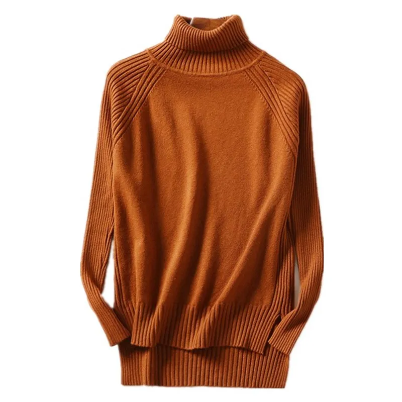

Women Sweaters and Pullovers 2020 Turtleneck Pullover Sweater Turtle Neck Women's Clothes Ladies Mujer Solid White Black Green