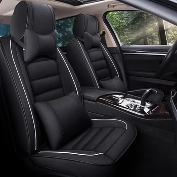 

Full Coverage flax fiber car seat cover auto seats covers for Toyota fortuner highlander land cruiser prado