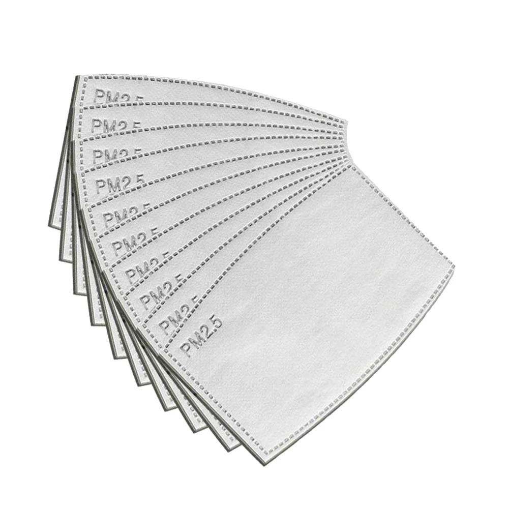 

10/30/50Pcs PM2.5 Protective Filter 5 Layers Replaceable Anti Haze Filters for Mouth Masks VH99