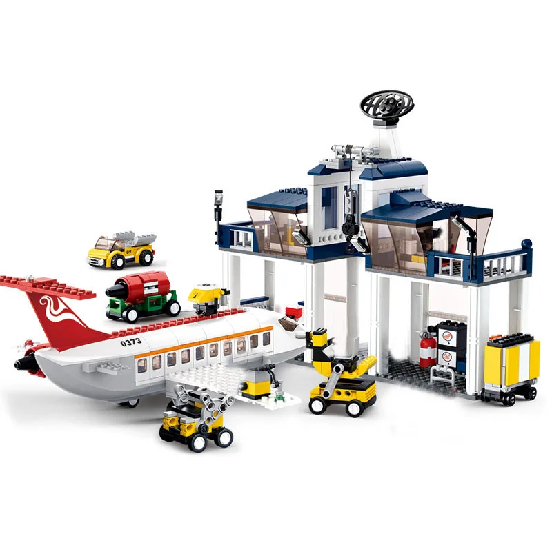

City Avion Technic Cargo Plane Airport Airbus Airplane Building Blocks Figures Legoingly Bricks Christmas Gifts Toys for Children