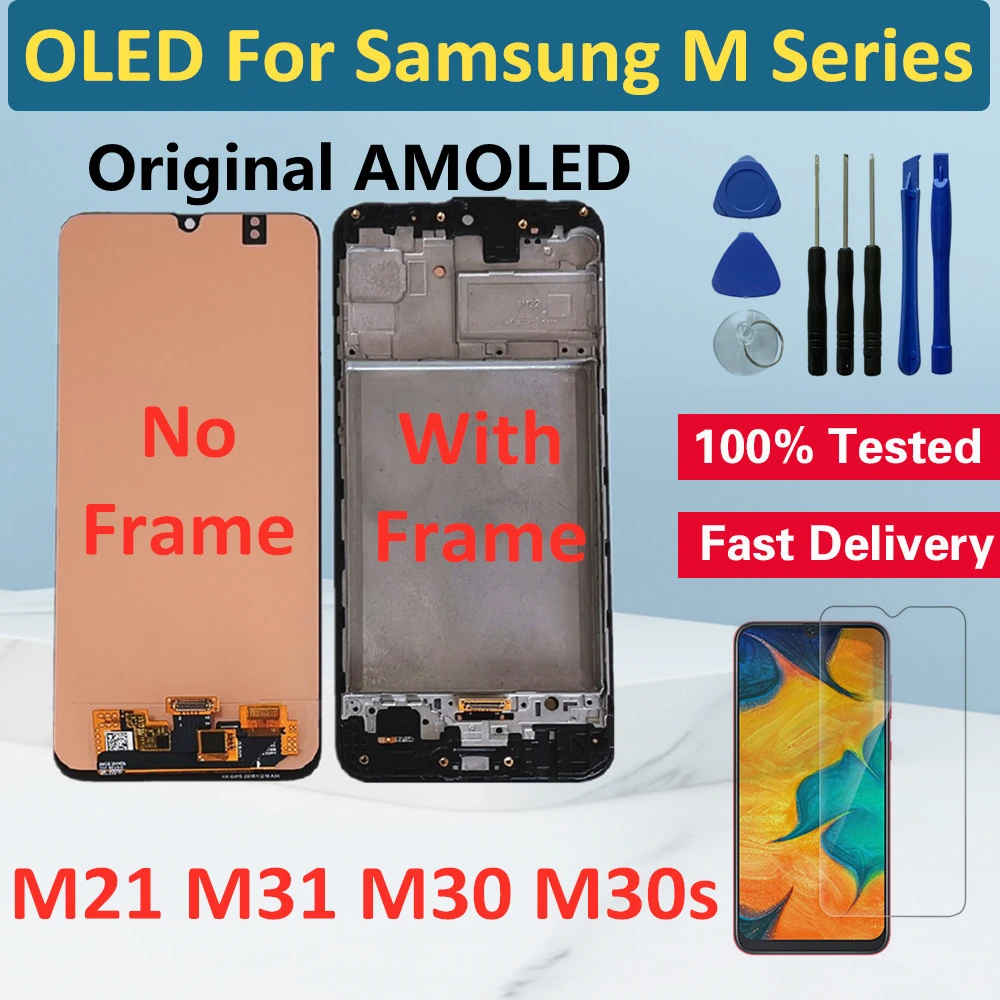 Oled For Samsung Galaxy M31 M21 M30 M30s Lcd Display Touch Digitizer For Samsung M21 M31 M30s Original Lcd Screen Replacement Mobile Phone Lcd Screens Aliexpress