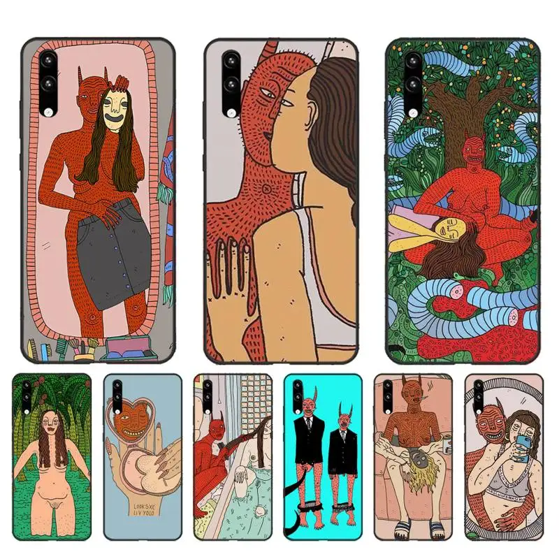 YNDFCNB Polly Nor Art мягкий чехол для телефона Huawei Honor8X 8A 9 10 20 Lite 10i 20i 7A 7C P20 30 40 Lite|Бамперы| |