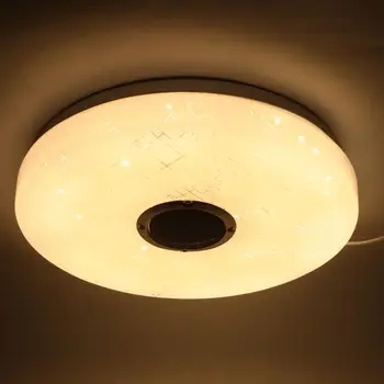 

36W 220V LED Intelligent Music Ceiling Light RGB Dimming Function Remote Controller + Phone APP Control Lamp for Bedroom