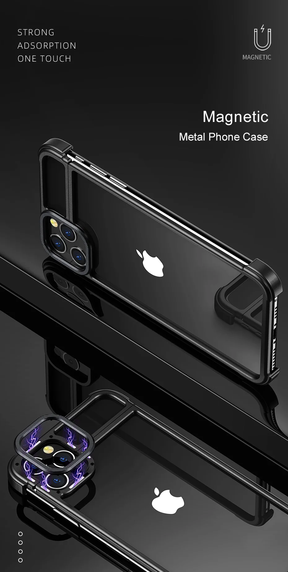 Чехол с черной металлической рамкой, модный простой чехол для Iphone 11 11 pro 11 pro max, чехол, брендовый отвод тепла, защита от падения