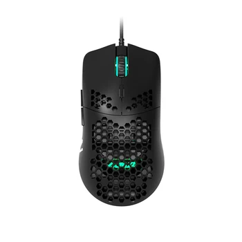 

AJ390 Ergonomic Gaming Mouse Adjustable DPI With 7 Keys Low Noise USB Wired Computer Accessory Lightweight Honeycomb Shape